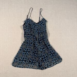 VINTAGE Y2K CANDIES WOMEN'S CAMI BABYDOLL TOP MEDIUM BLUE BLACK TANK